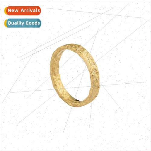 Eroded Irregular Texture Ring Men Women che Fashion Gold Pig
