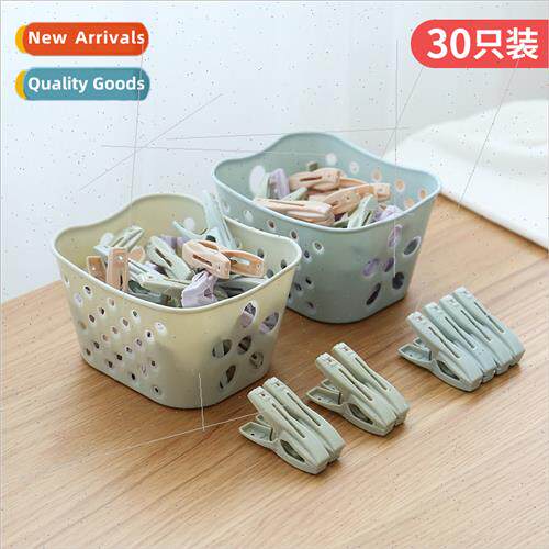 30pcs multifunctional drying clothespin household plastic ba