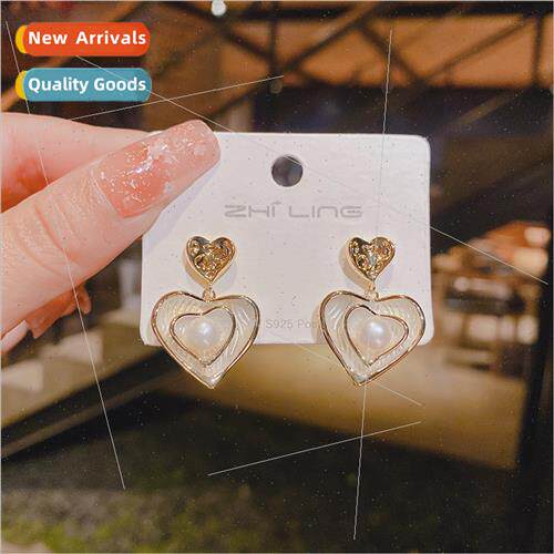 s925 silver needle Korea country ins simple earrings earring