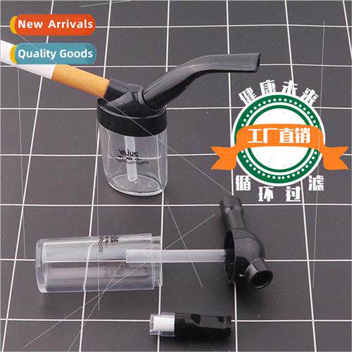 New Cigarette Filter wh Cotton Filter Pipe Portable Water Fi