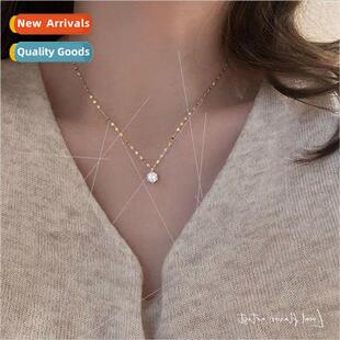 Koreaspring fall necklace female ins collarbone chain niche