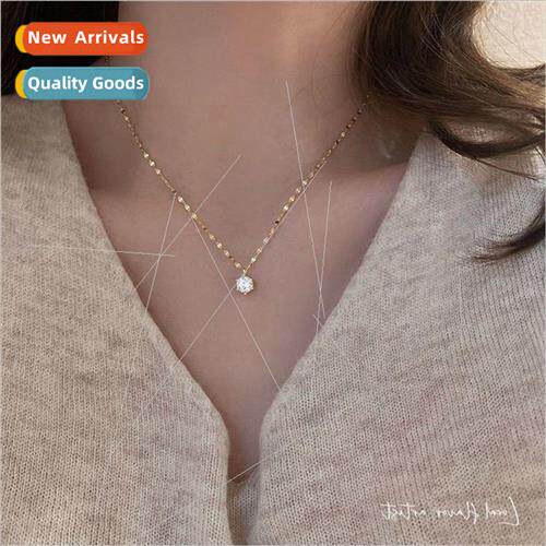 Koreaspring fall necklace female ins collarbone chain niche