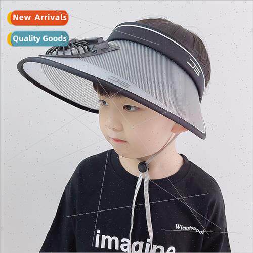 Children hat wh fan large brim anti-ultraviolet boys hat sum