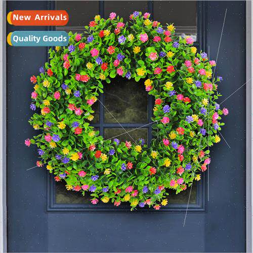 New spring wreath spring simulation flowers holiday decorati