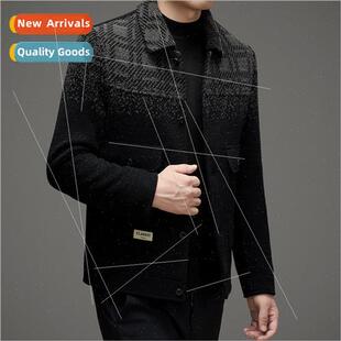 casual tweed winter lapel cotto fall fashion 2023 Men jacket