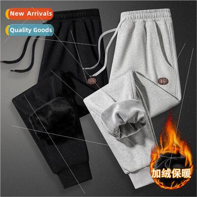 Winter new men padded thickened casual pants nd versatile bu