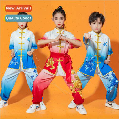 Childrens martial arts clothing summer practice clothes trai