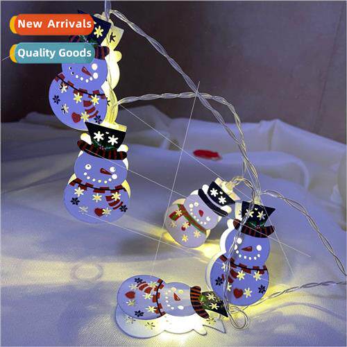New led Christmas holiday decoration string lights Iron snow