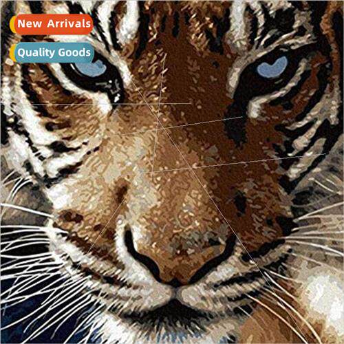Cross Stch New DIY Tiger Full Stch mple Handmade Thread Cros