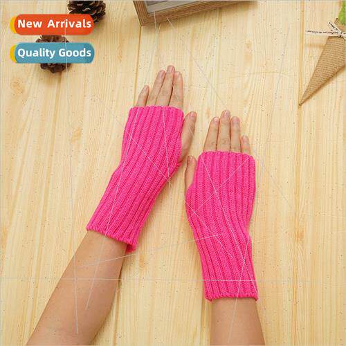 new fluorescent flat needle short arm sleeve Korea  simple e