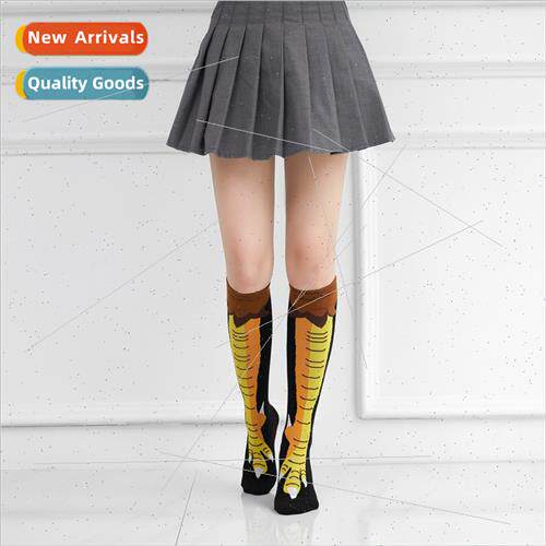 Heartfelt Skinny Mid-Calf Socks Knee High Chicken Claw Socks