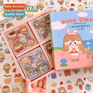 Cartoon handbook sticker set PET waterprostickers cute goo c