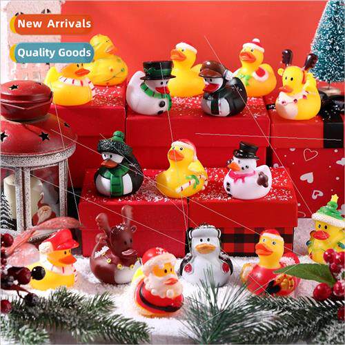 New 24 Christmas children bath play water enamel duck Christ