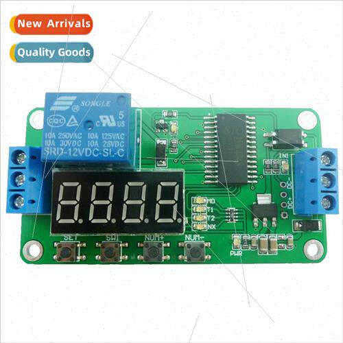 1 channel 12V digal tube multi-function time delay relay LED