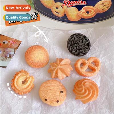 Cartoon cute cookie cutter hair clips simulation food fun qu