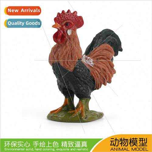 Farm Poultry Animal Chicken Duck Goose Rooster Model Solid R