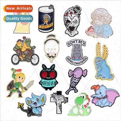 Cartoon fine badge metal trinkets personaly niche animal pun
