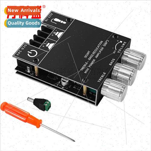 ZK-502MT 2.0 Stereo Bluetooth Audio Digal HIFI Amplifier Boa