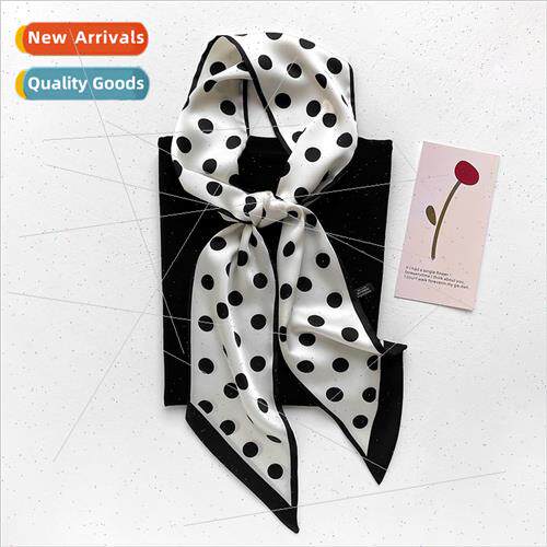 Korea small silk scarf small long spring autumn  versatile c