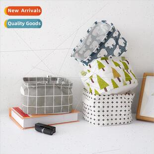 small bag fresh cotton Scandinavian linen storage