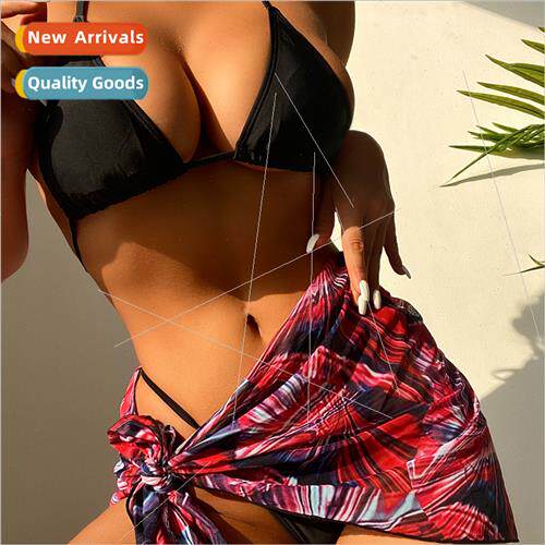 Black Mesh 3 Piece Swimsu Sexy Bikini i WS507
