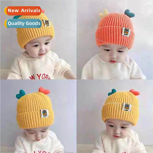 2023 new hat fall winter wool cap super cute cute baby kn ca