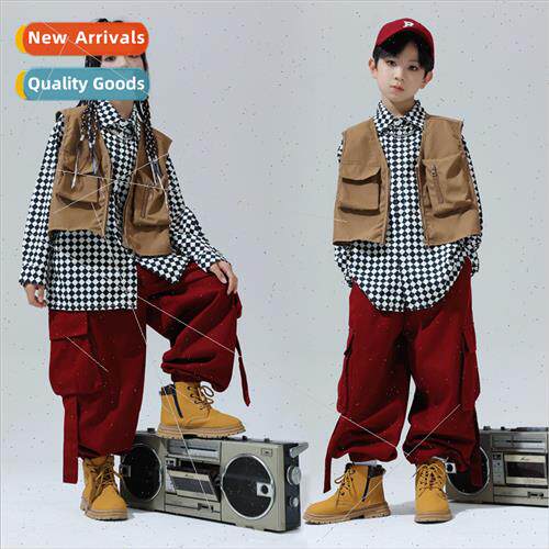 Set dance childrens tide clothing Japanese shirt vest su boy