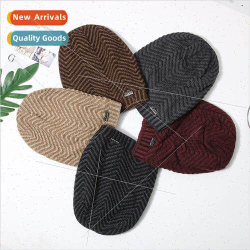 New fall winter knted cap cold warm padded thickened wool ca