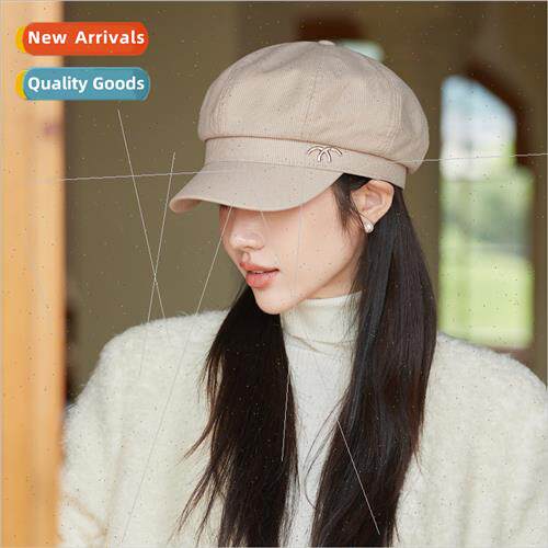 2023 Korea  fall winter hats female metal label thousbirds g
