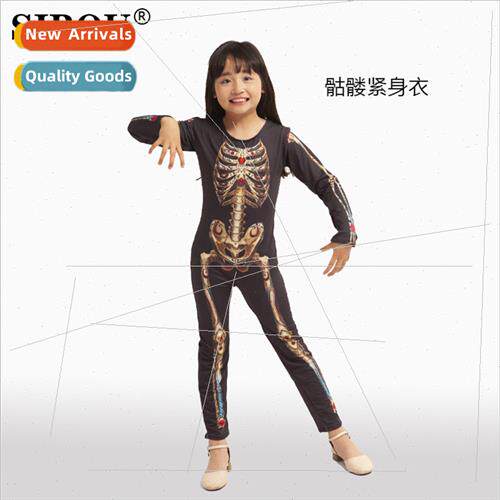 Halloween Horror Skeleton Tight Jumpsu Costume cosplay anime