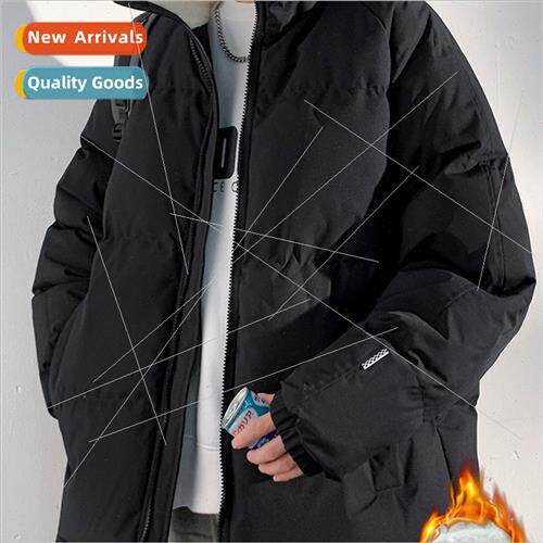 lamb wool cotton jacket men fall winter padded thickened cot