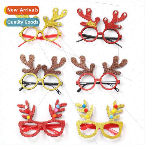 2024 new Christmas decorations glasses frame couple children