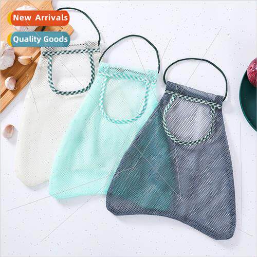 Creative kchen fru vegetable storage mesh bag hanging multi-