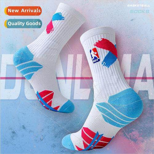 Professional real basketball socks mens tall socks thickened