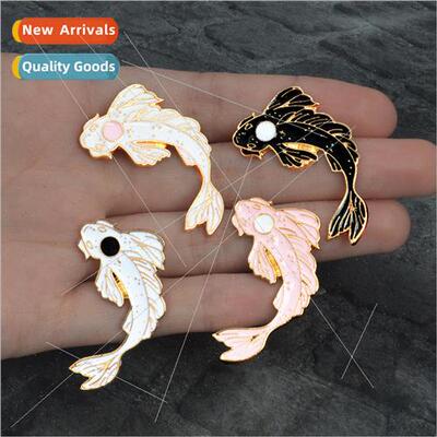 2018 new creative personaly four colours good luck koi alloy