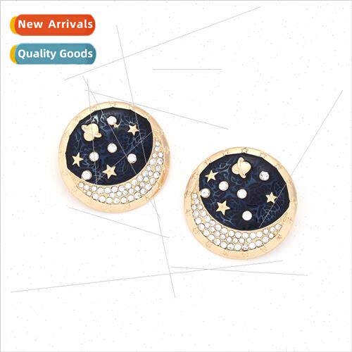 personalized exaggerated oil drop star earrings fashion desi
