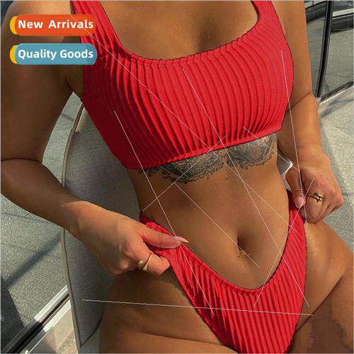 Plus color +Europe sexy new bikini solid color special fabri