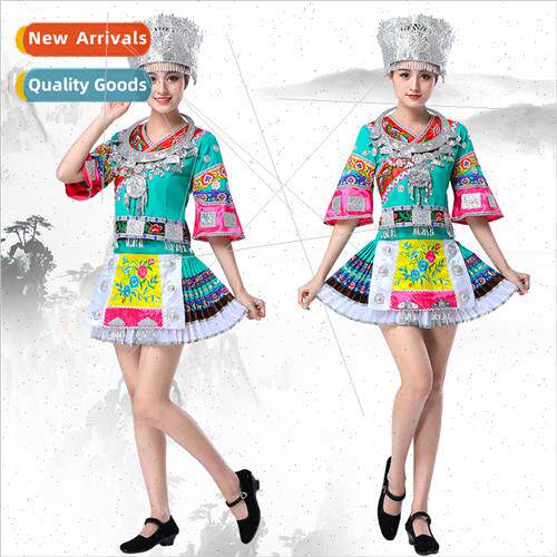 Miao Clothing Female Ethnic Minory Permance Clothing Guizhou