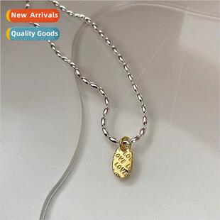 grain olive collarbone ove niche rice necklace Korea bead
