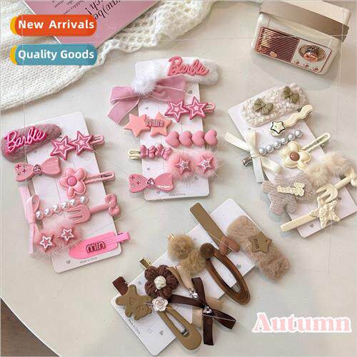 2023 new autumn winter sweet cool wind combination set hair