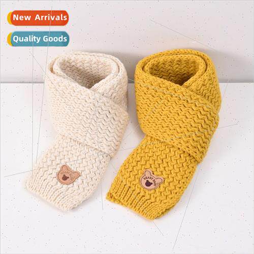 Children boys girls knted scarf cute versatile anti-cold sca