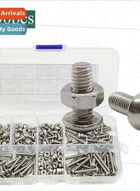 230pcs boxed M3*4-20 wh hexagon nuts Stainless steel 304 pan