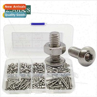 230pcs boxed M3*4-20 wh hexagon nuts Stainless steel 304 pan