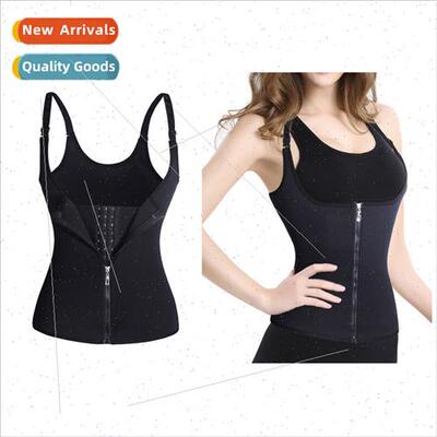 New 2 in 1 sports shapewear adjustable three rows buttons zi