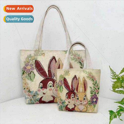 New women bags double-sided plus gold silk thread jacquard e