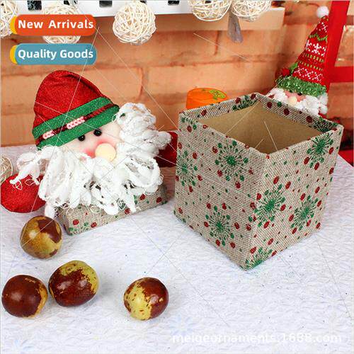 Christmas gift candy canes apple box old man snowman gift pa