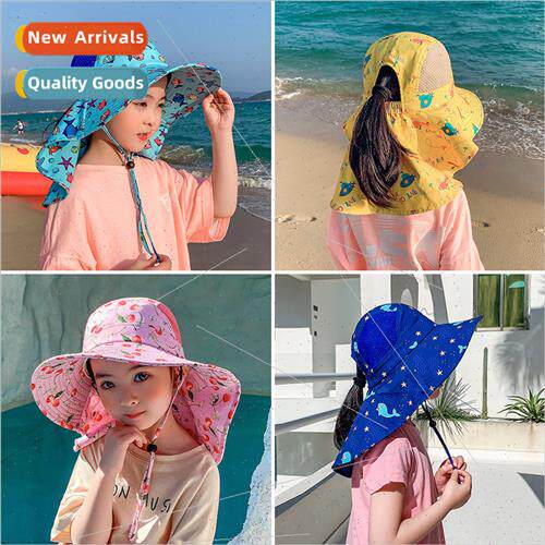 Children sun hat UV sun hat sun hat boys summer beach hat gi