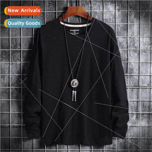 2023 new long-sleeved t-shirt men Korea  nd on clothes fall