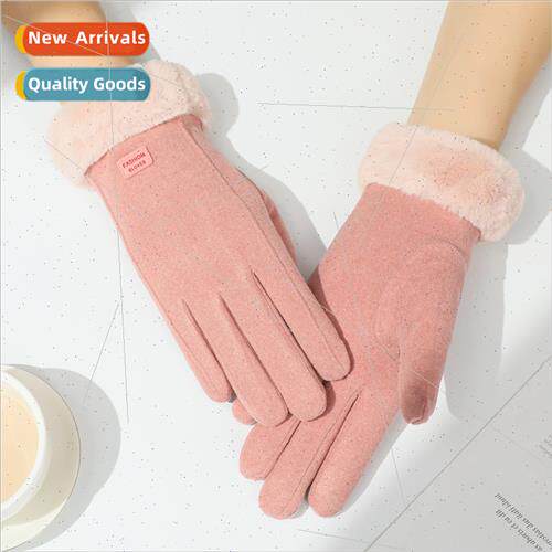 Gloves Ms. winter riding touch screen Korea  student winter