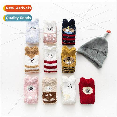 Socks in Europe Uned States coral velvet socks do not lose h